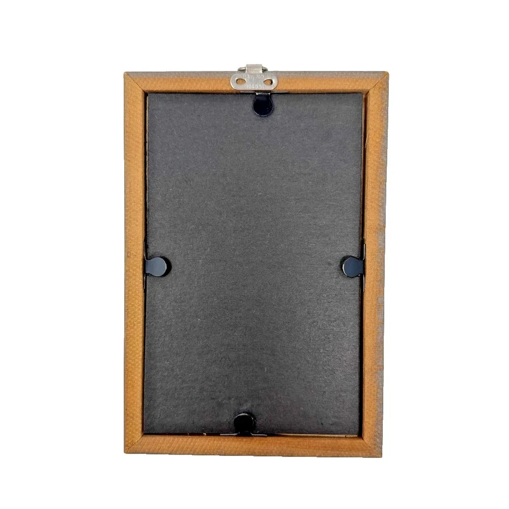 Vintage Wooden Picture Frame Floral Border Trim 6.25 x 4.25 Patented